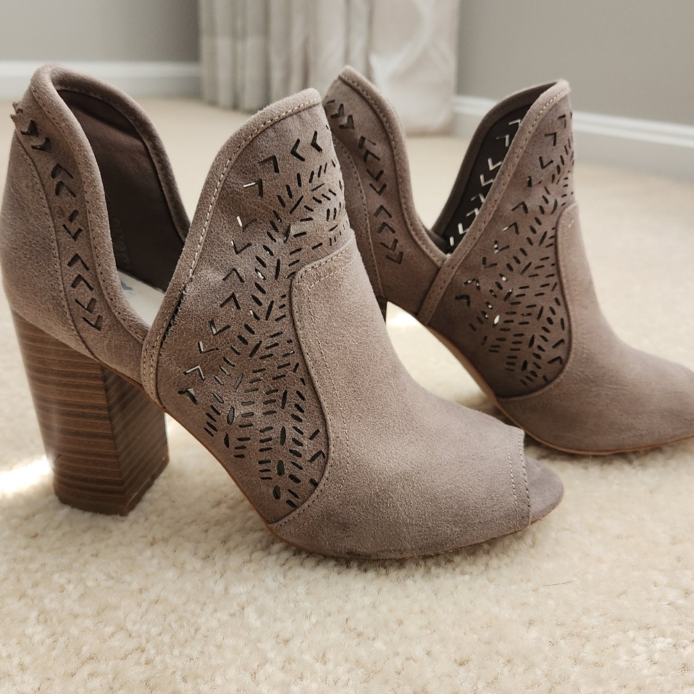 Fergalicious Peep Toe Booties - image 2